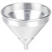 An American Metalcraft silver funnel with a built-in strainer.