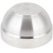 A silver Vollrath stainless steel bowl with a lid.