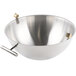 A silver Acopa Supreme chafer cover with a metal handle.