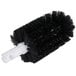 A black Bar Maid universal glass washer brush with a white handle.