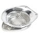 A Thunder Group silver metal egg slicer with stainless steel wires.