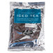 A package of Ellis 3 gallon decaffeinated fresh brewed loose leaf iced tea packets.