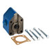 A blue and silver Frymaster pump kit with bolts and gaskets.