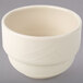 A Homer Laughlin ivory china bouillon cup with a small handle.