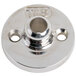 A stainless steel T&S BL-4700-01 straight valve unit with two holes.