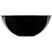 A black Fineline plastic bowl.