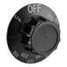 A black Frymaster knob with white text reading "off" and "Celsius/Fahrenheit"