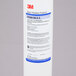 A white 3M water filtration cartridge with blue and white text.
