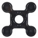 A black plastic Cambro Camlink dunnage rack connector with four circles.