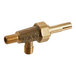 An American Range brass gas valve with a gold handle.