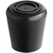 A black rubber tip with a round cap.