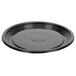 A WNA Comet Caterline Casuals black round catering tray with a round edge.