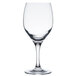 A clear Libbey Perception tall wine goblet.