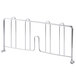 A Metro stainless steel wire shelf divider with two bars.