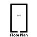 A black rectangular floor plan for a Norlake Kold Locker Walk-In Freezer.