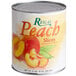 A #10 can of Regal peach slices in light syrup.