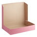 A pink Baker's Mark box with a lid.