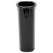 A black cylinder with a white lid.