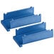 Two blue plastic Edlund inserts with holes.