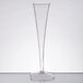 A clear Fineline Wavetrends champagne flute on a white surface.