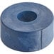 An Edlund blue rubber bushing with a hole in it.