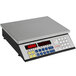 A Cardinal Detecto 100 lb. digital counting scale with red and blue buttons.