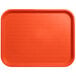 An orange Carlisle plastic fast food tray.