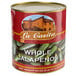 A #10 can of La Casa whole jalapeno peppers with a label.