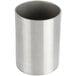 An American Metalcraft stainless steel satin finish cylinder with a round bottom.