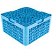 A blue plastic grid with 16 compartments and 4 extenders.