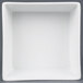 A CAC white square China bowl with a square edge.