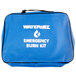 A Medi-First Water Jel large blue emergency burn kit.
