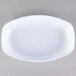 A white oval plastic bowl.