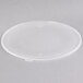 A Fineline clear plastic bowl lid on a white surface.