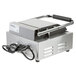 A Galaxy single panini sandwich grill with smooth plates and a cord.