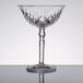 A clear Nachtmann cocktail glass with a stem.