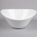 A white Libbey Infinity bowl on a gray surface.