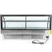 A Vollrath countertop refrigerated display cabinet with a curved glass door.
