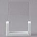 A white rectangular U-frame with a clear surface.