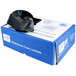 A blue and white box of Berry low density black trash bags.