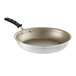 A close-up of a Vollrath 12" aluminum non-stick fry pan with a black TriVent silicone handle.