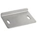 A stainless steel Avantco cutting board bracket with two holes.