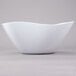 A white GET San Michele flare bowl with a curved edge.