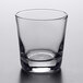A clear Libbey rocks glass with a small rim.