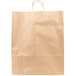 A close-up of a brown Duro Towner paper bag with handles.