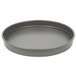 An American Metalcraft hard coat anodized aluminum round cake pan with straight sides.