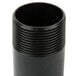 An Avantco black plastic drain pipe extension with a black cap.