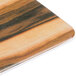 An Elite Global Solutions rectangular serving board with a faux hickory wood and Carrara marble pattern.