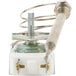 An Avantco thermostat regulator with a metal handle.