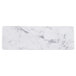 An Elite Global Solutions rectangular serving board with a marbled white surface.
